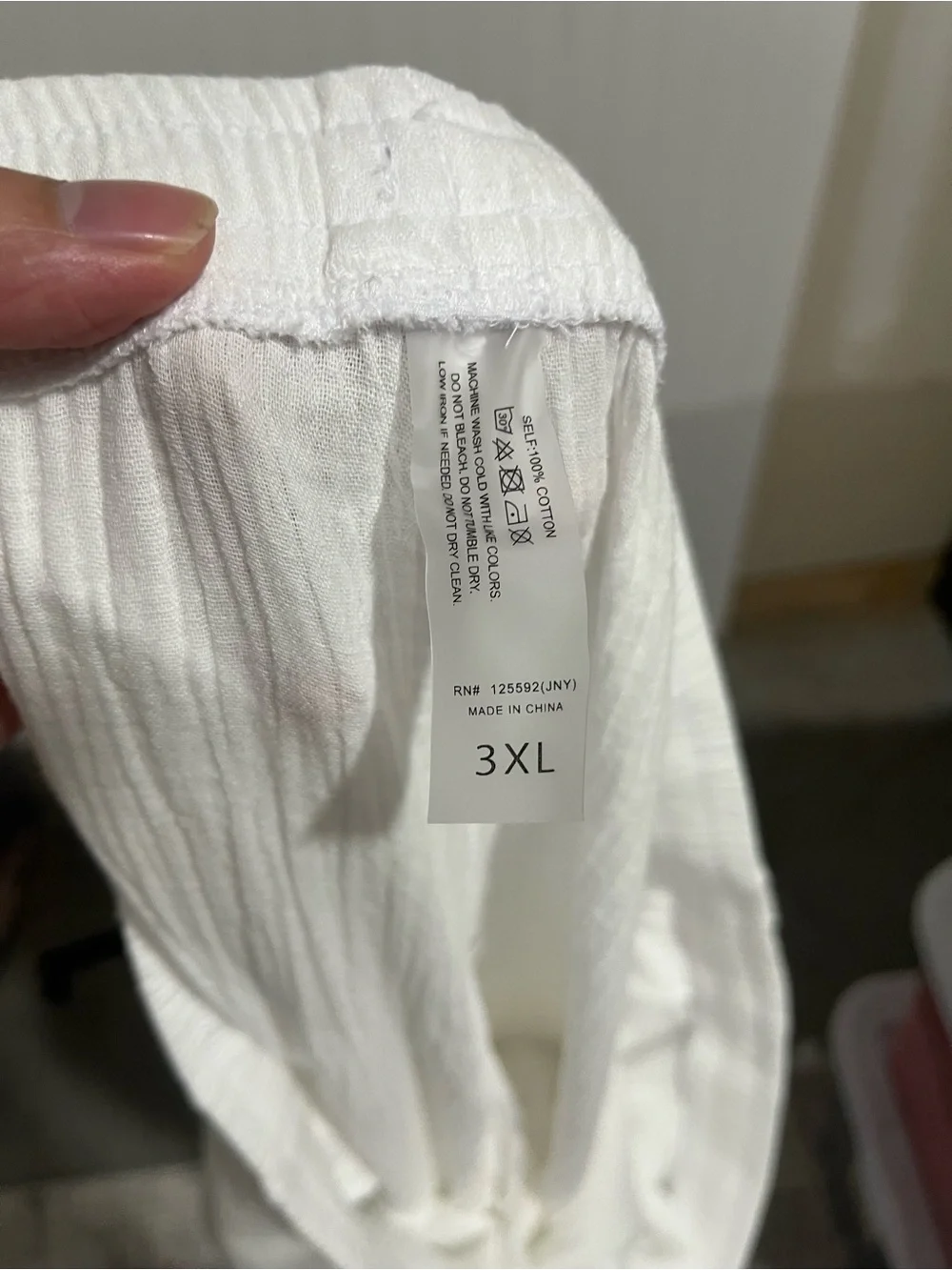 White Mark Men's White Drawstring Lounge Joggers
